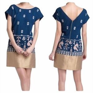 Floreat Anthropology Avian Myth embroidery Dress Size 2